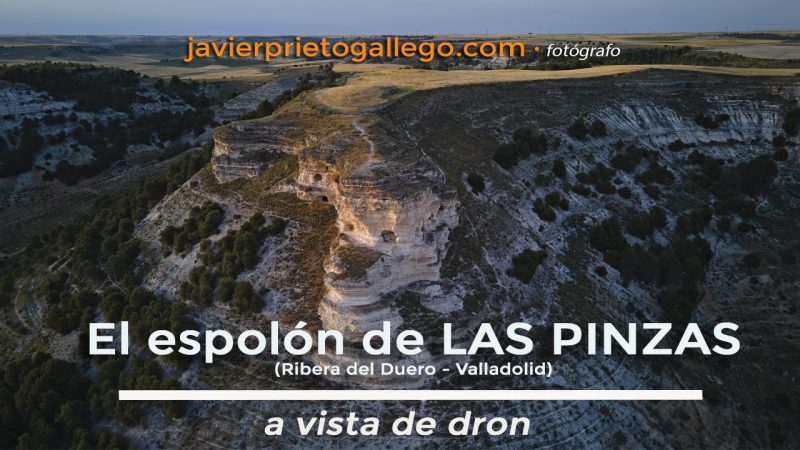 Vídeo aéreo realizado con dron. Paraje de Las Pinzas. Ribera del Duero. Valladolid.