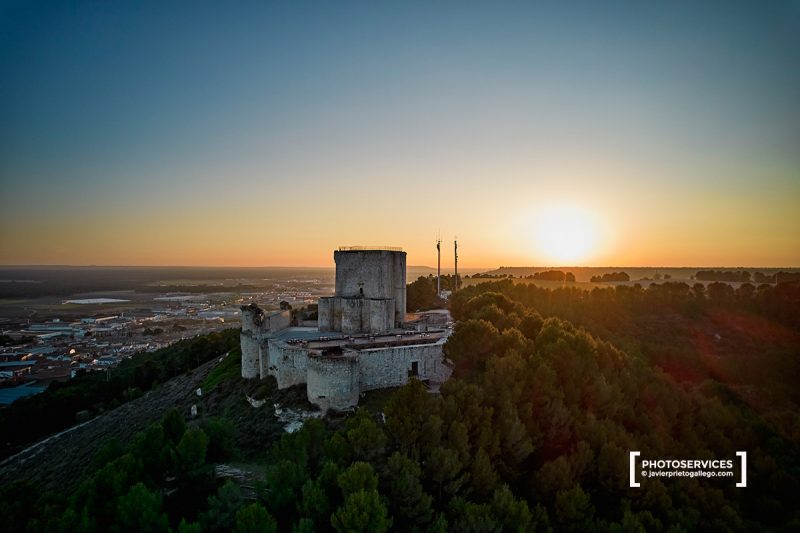 Castillo de Íscar. Fotografía con dron. Valladolid. Castilla y León. España. © Javier Prieto Gallego.