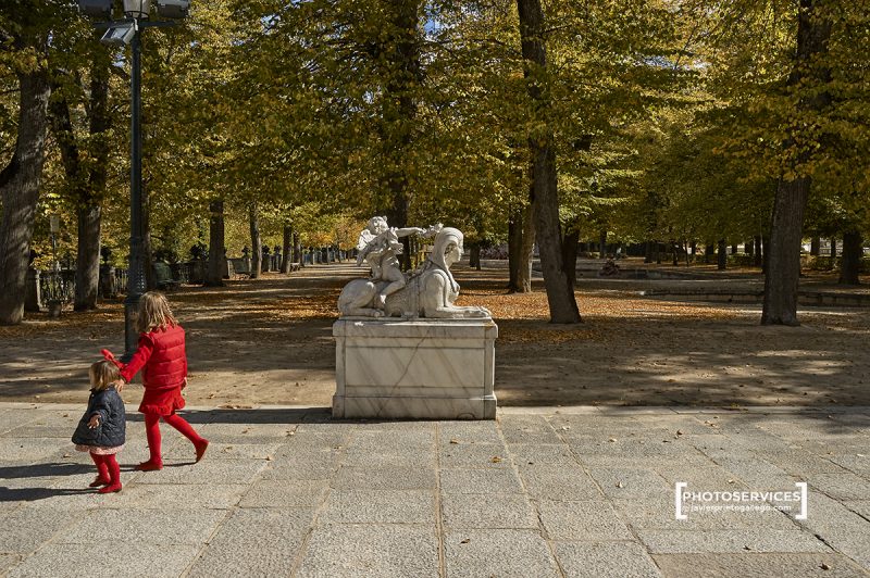 Esfinge frente a la fachada meridional del palacio. Jardines del Palacio Real de La Granja de San Ildefonso. Segovia. España.© Javier Prieto Gallego;