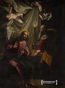 Nicodemo visita a Jesús. Santa María del Castillo. Olmedo. Valladolid. © Javier Prieto Gallego;