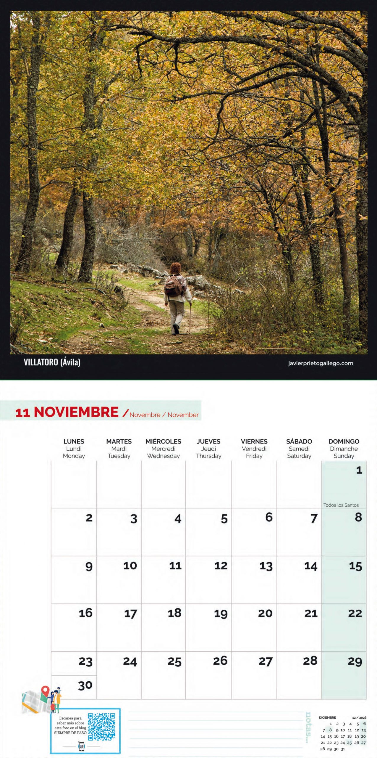 Calendarios de SIEMPRE DE PASO 2026. España © Javier Prieto Gallego.